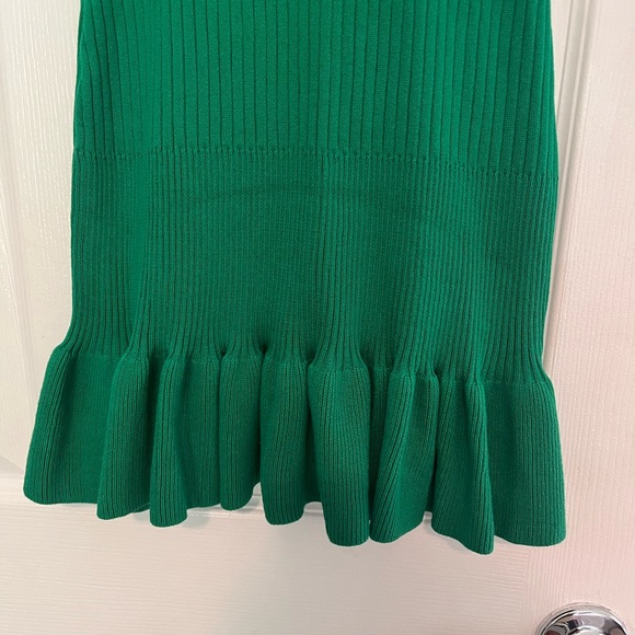 NWOT Ruffle Hem Ribbed Dress - Picture 6 of 8
